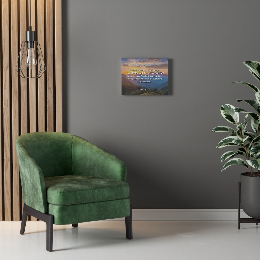 Scripture Walls Fear Not Isaiah 41:10 Sunset Bible Verse Canvas Christian Wall Art Ready to Hang Unframed-Express Your Love Gifts