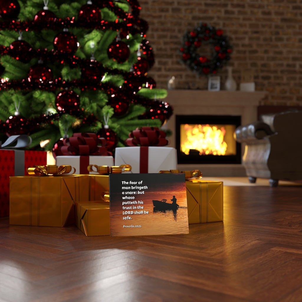 Scripture Walls Fear Of Man Proverbs 29:25 Bible Verse Canvas Christian Wall Art Ready to Hang Unframed-Express Your Love Gifts