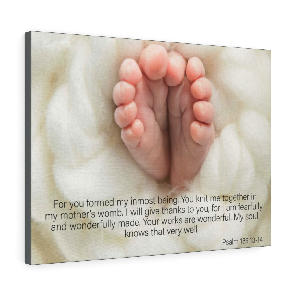Scripture Walls Fearfully and Wonderfully Made Psalm 139:13-14 Wall Art Christian Home Decor Unframed-Express Your Love Gifts