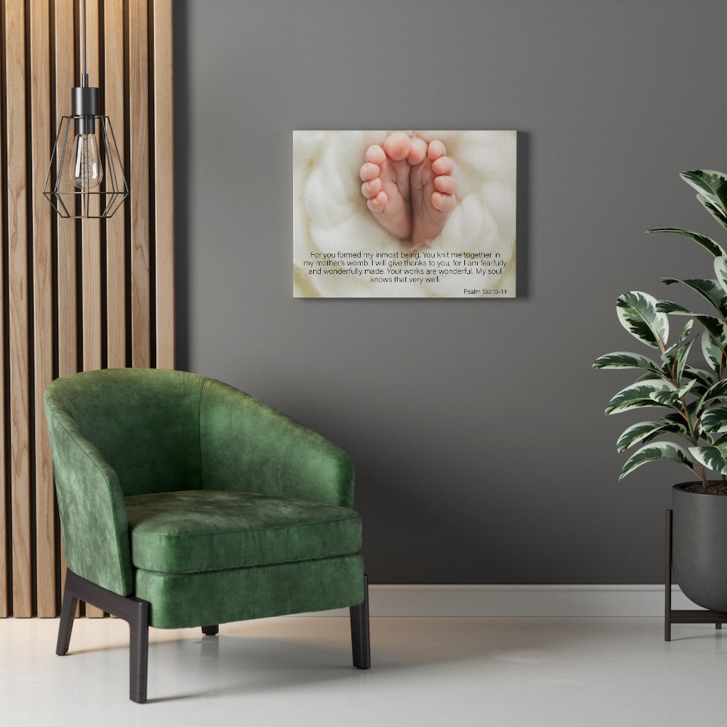 Scripture Walls Fearfully and Wonderfully Made Psalm 139:13-14 Wall Art Christian Home Decor Unframed-Express Your Love Gifts
