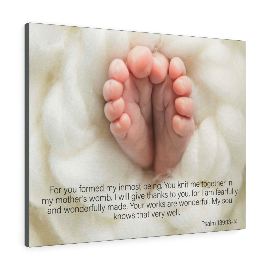 Scripture Walls Fearfully and Wonderfully Made Psalm 139:13-14 Wall Art Christian Home Decor Unframed-Express Your Love Gifts
