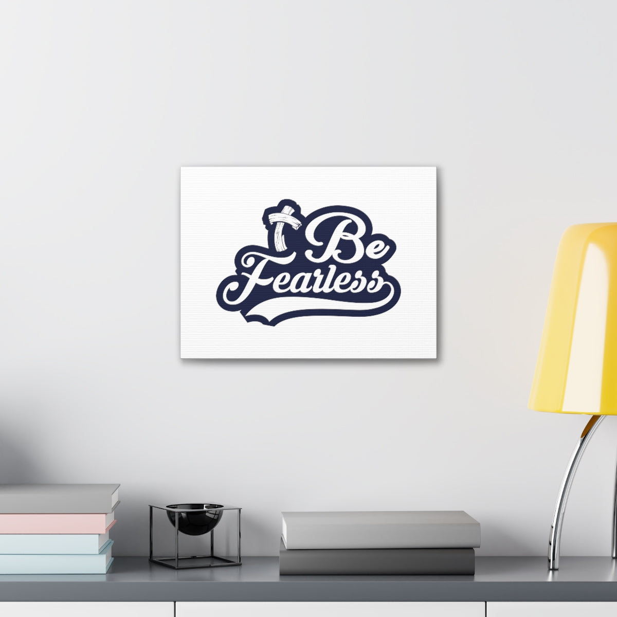 Scripture Walls Fearless Blue Jeremiah 1:8 Christian Wall Art Bible Verse Print Ready to Hang Unframed-Express Your Love Gifts