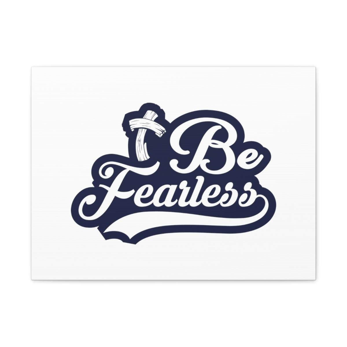 Scripture Walls Fearless Blue Jeremiah 1:8 Christian Wall Art Bible Verse Print Ready to Hang Unframed-Express Your Love Gifts