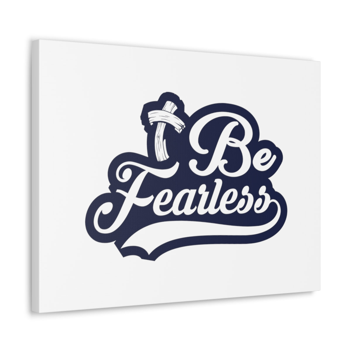 Scripture Walls Fearless Blue Jeremiah 1:8 Christian Wall Art Bible Verse Print Ready to Hang Unframed-Express Your Love Gifts