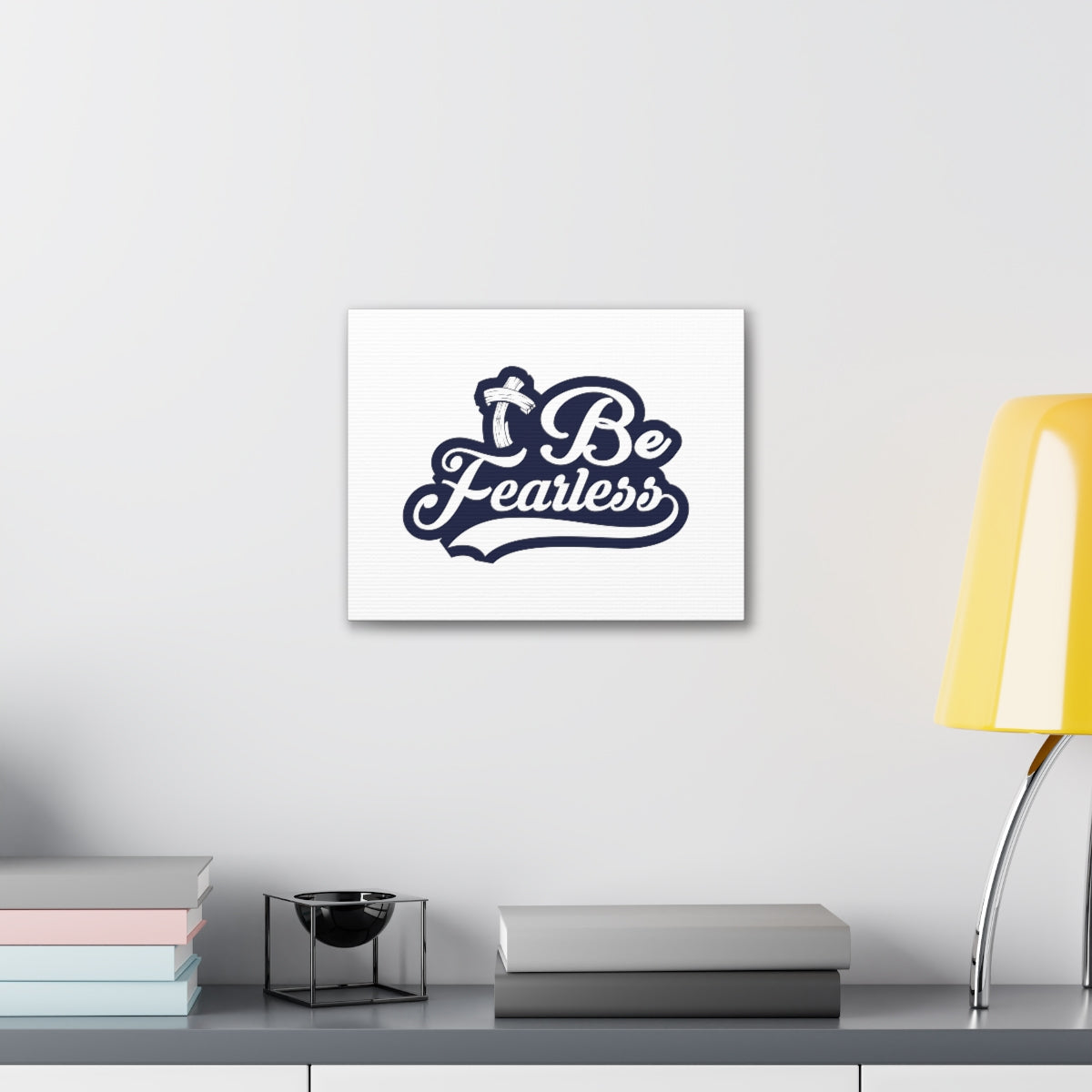 Scripture Walls Fearless Blue Jeremiah 1:8 Christian Wall Art Bible Verse Print Ready to Hang Unframed-Express Your Love Gifts