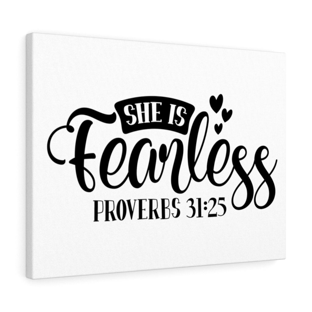 Scripture Walls Fearless Proverbs 31:25 Bible Verse Canvas Christian Wall Art Ready to Hang Unframed-Express Your Love Gifts