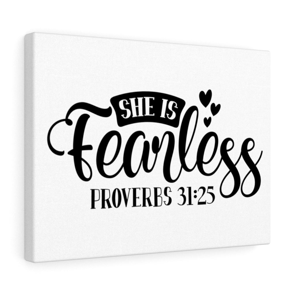 Scripture Walls Fearless Proverbs 31:25 Bible Verse Canvas Christian Wall Art Ready to Hang Unframed-Express Your Love Gifts