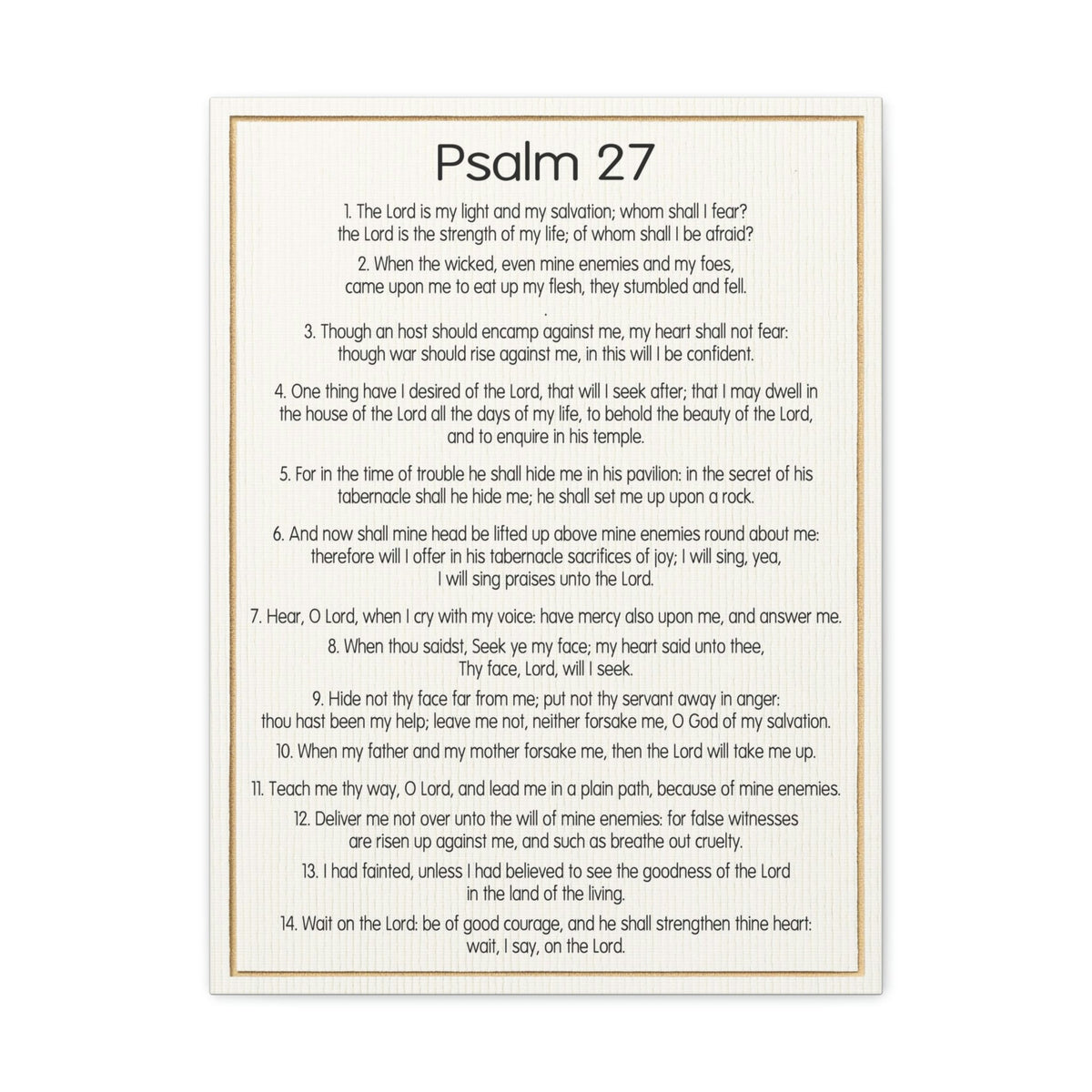 Scripture Walls Fearless Trust in God Psalm 27:1 Christian Wall Art Bible Verse Print Ready to Hang Unframed-Express Your Love Gifts