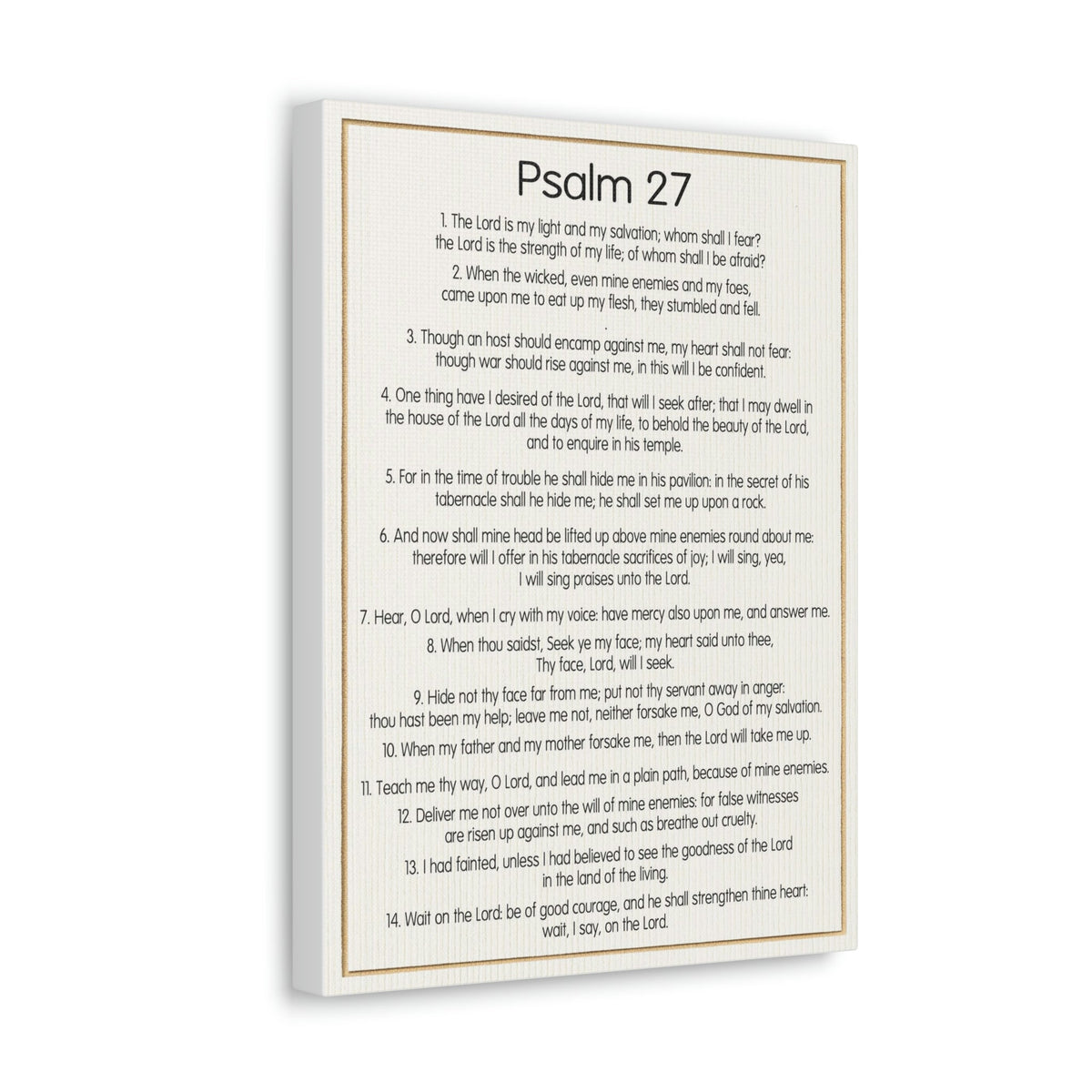 Scripture Walls Fearless Trust in God Psalm 27:1 Christian Wall Art Bible Verse Print Ready to Hang Unframed-Express Your Love Gifts