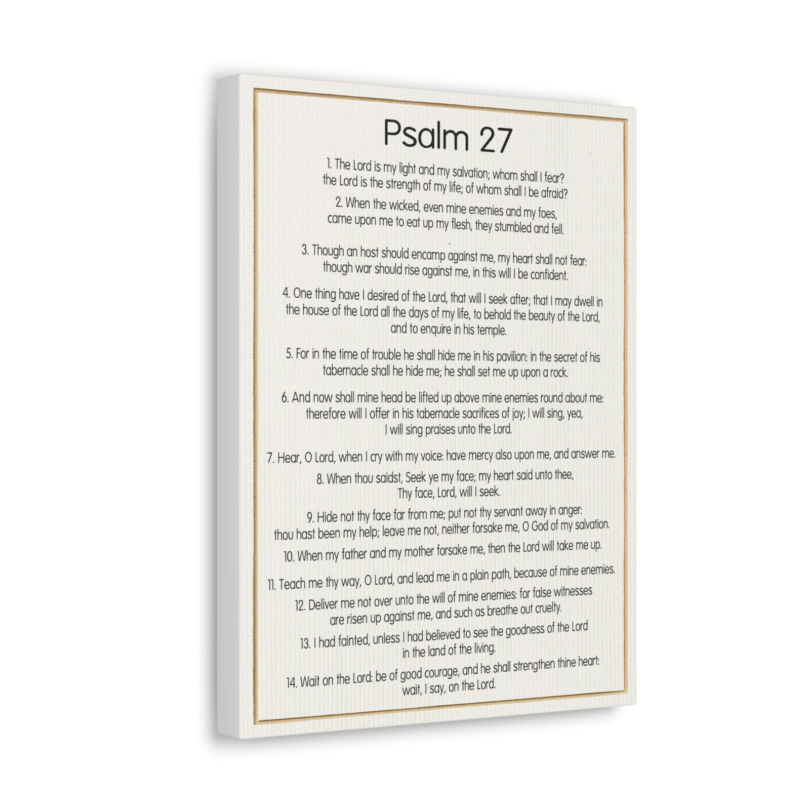 Scripture Walls Fearless Trust in God Psalm 27:1 Christian Wall Art Bible Verse Print Ready to Hang Unframed-Express Your Love Gifts
