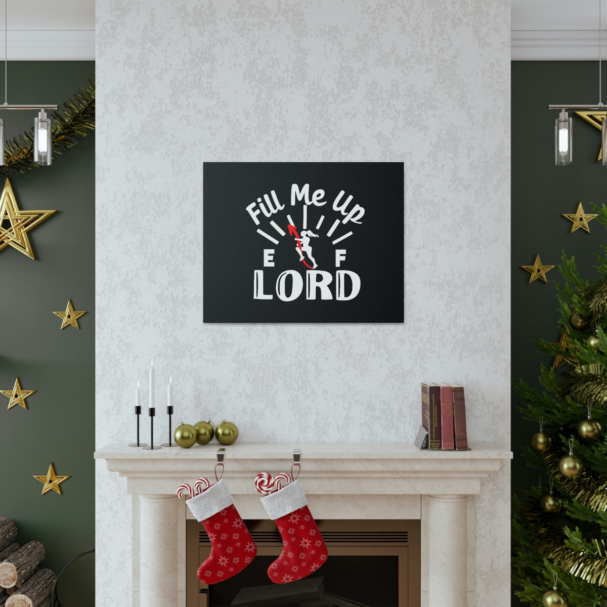 Scripture Walls Fill Me Up Lord Romans 15:13 Christian Wall Art Print Ready to Hang Unframed-Express Your Love Gifts