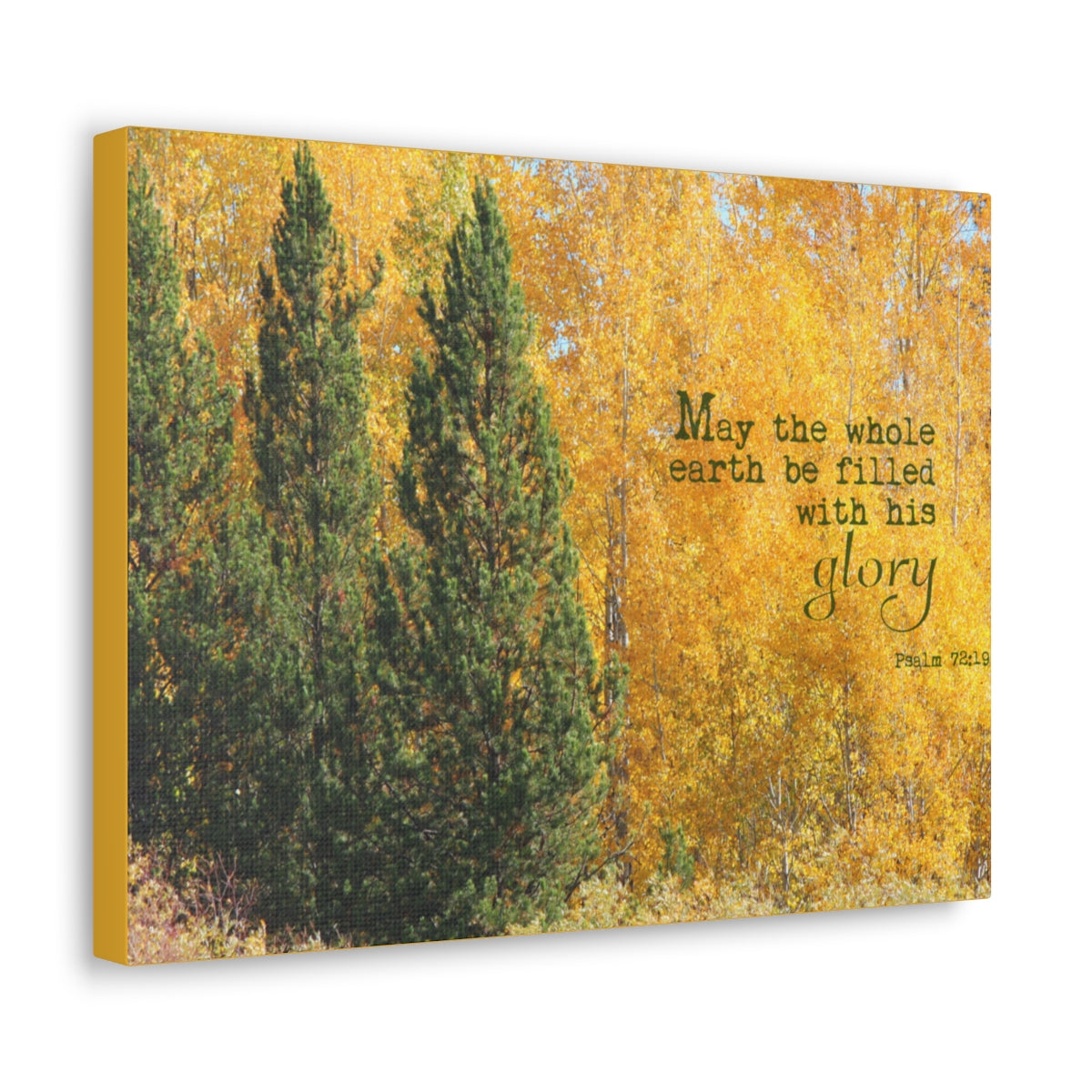 Scripture Walls Filled With His Glory Psalm 72:19 Bible Verse Canvas Christian Wall Art Bible Verse Print Ready To Hang Unframed-Express Your Love Gifts