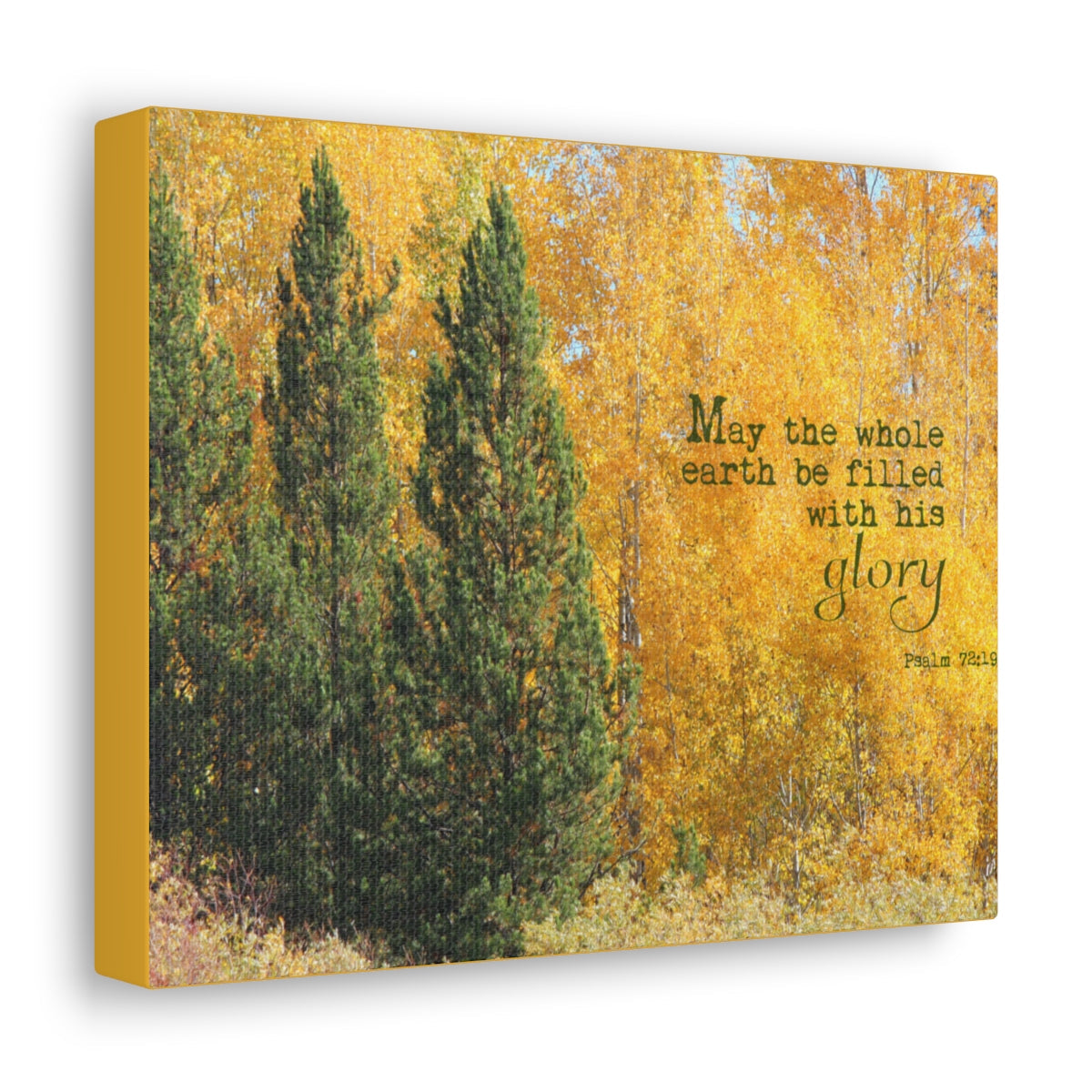 Scripture Walls Filled With His Glory Psalm 72:19 Bible Verse Canvas Christian Wall Art Bible Verse Print Ready To Hang Unframed-Express Your Love Gifts
