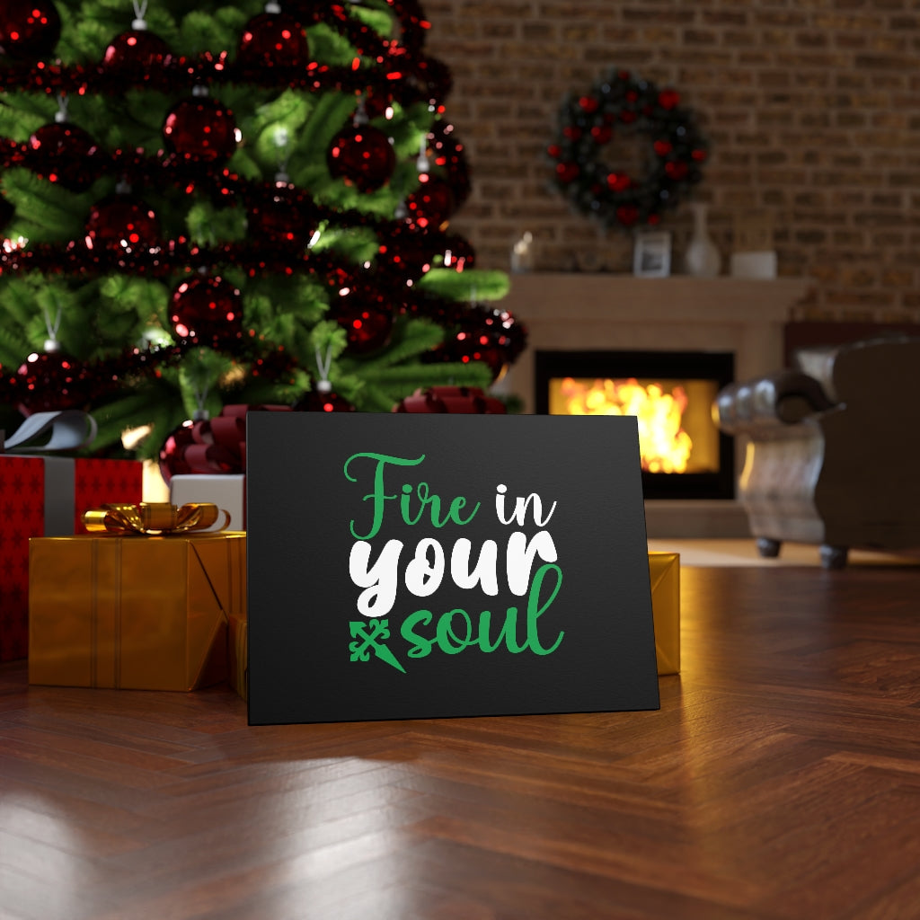 Scripture Walls Fire In Your Soul Bible Verse Canvas Christian Wall Art Ready to Hang Unframed-Express Your Love Gifts