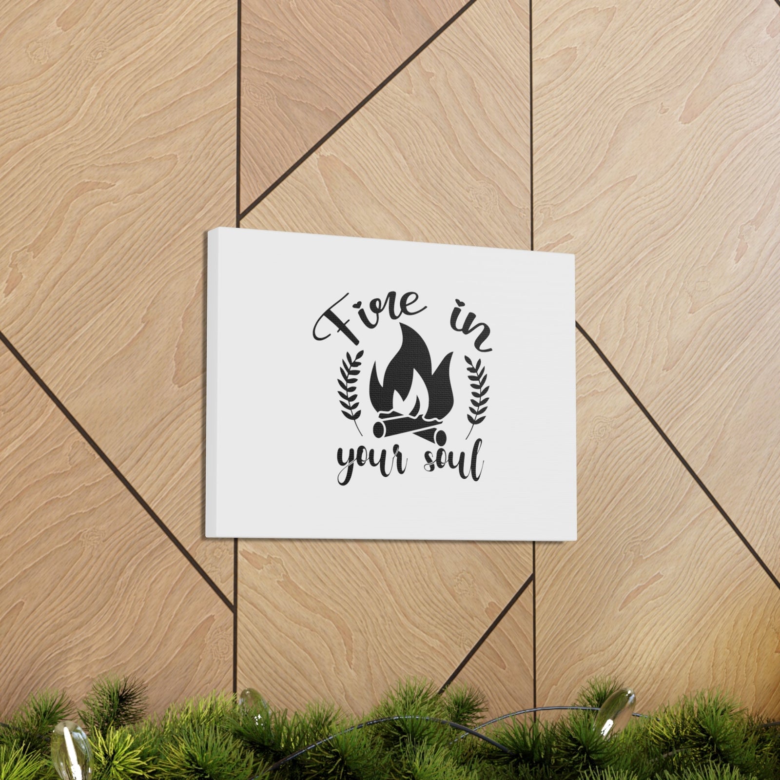 Scripture Walls Fire In Your Soul Luke 3:16 Christian Wall Art Bible Verse Print Ready to Hang Unframed-Express Your Love Gifts