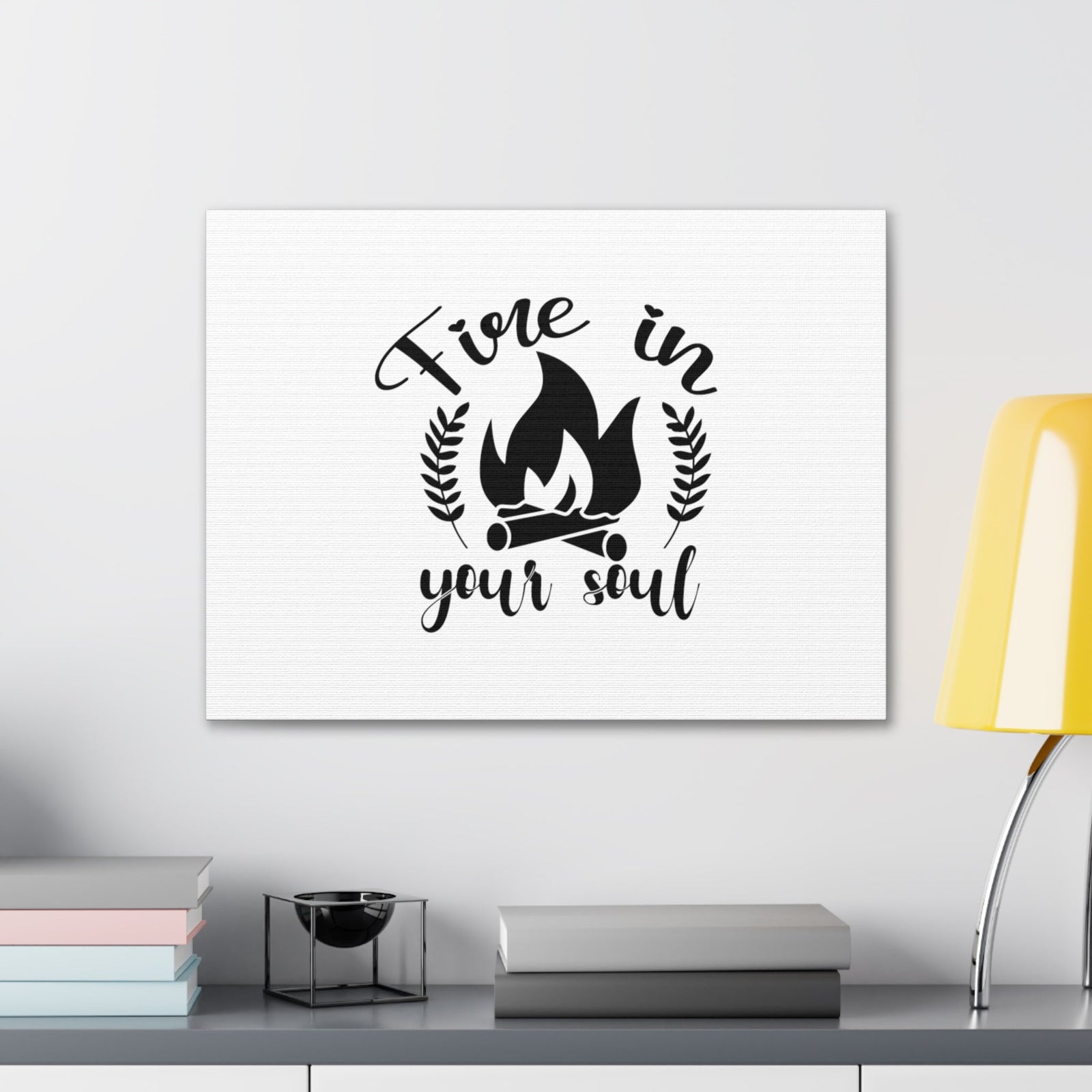 Scripture Walls Fire In Your Soul Luke 3:16 Christian Wall Art Bible Verse Print Ready to Hang Unframed-Express Your Love Gifts