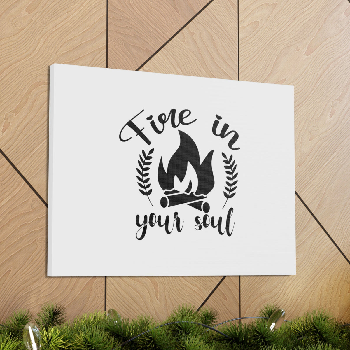 Scripture Walls Fire In Your Soul Luke 3:16 Christian Wall Art Bible Verse Print Ready to Hang Unframed-Express Your Love Gifts