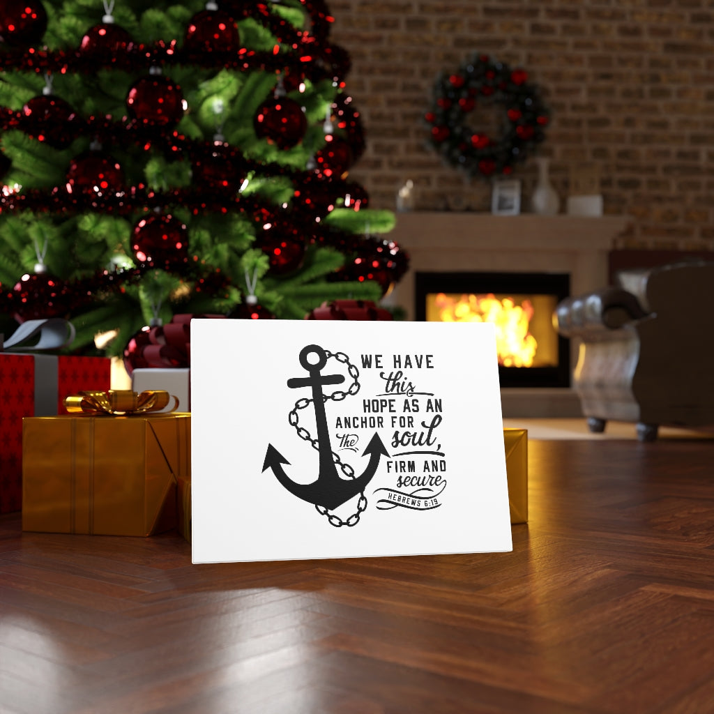 Scripture Walls Firm And Secure Hebrew 6:19 Bible Verse Canvas Christian Wall Art Ready to Hang Unframed-Express Your Love Gifts