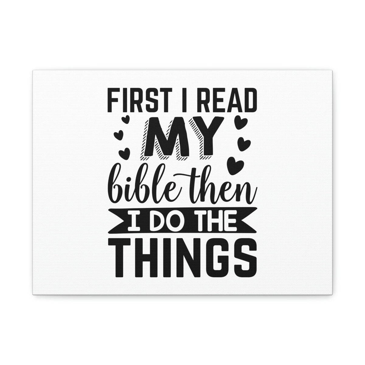 Scripture Walls First I Read My Bible Psalm 119:105 Christian Wall Art Bible Verse Print Ready to Hang Unframed-Express Your Love Gifts