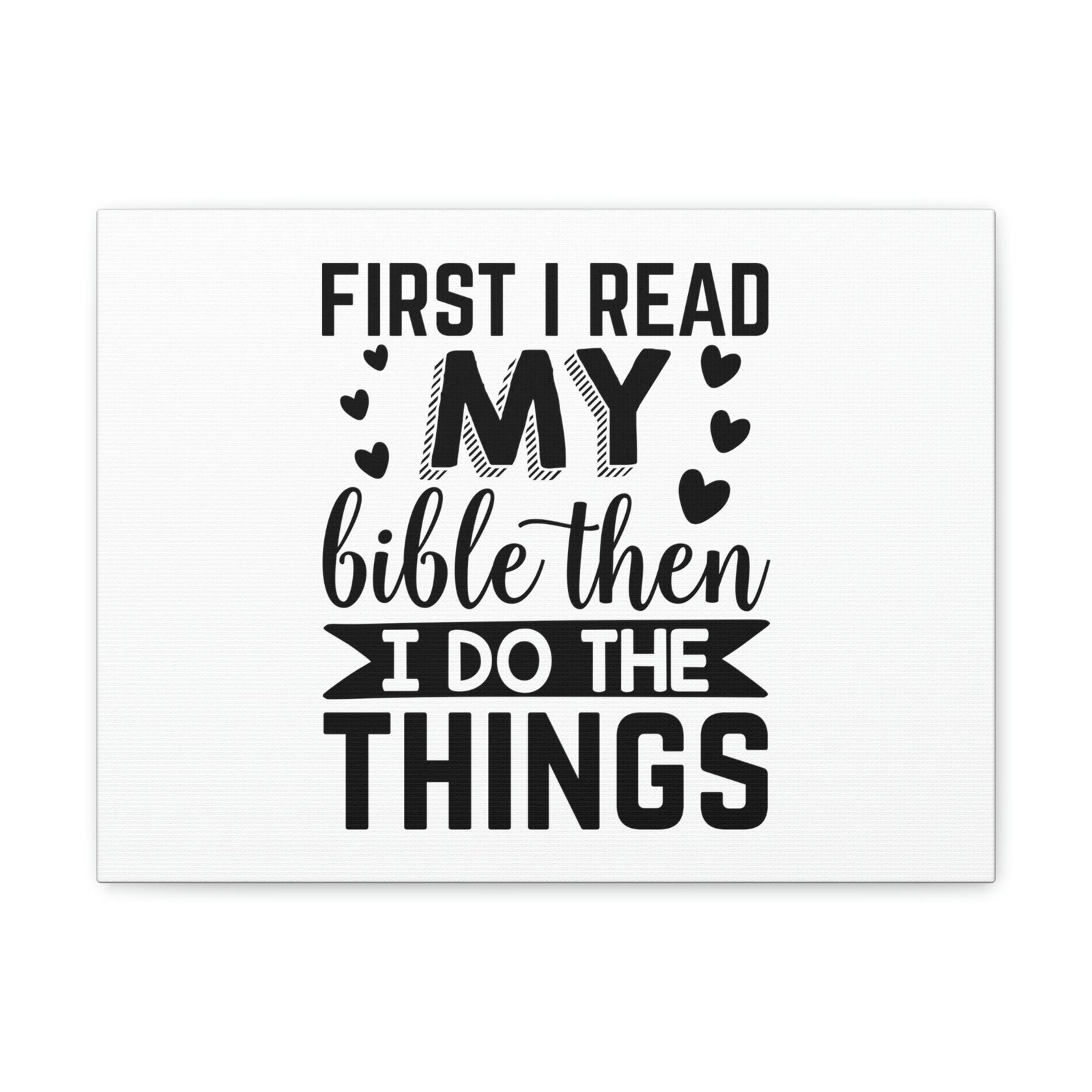 Scripture Walls First I Read My Bible Psalm 119:105 Christian Wall Art Bible Verse Print Ready to Hang Unframed-Express Your Love Gifts