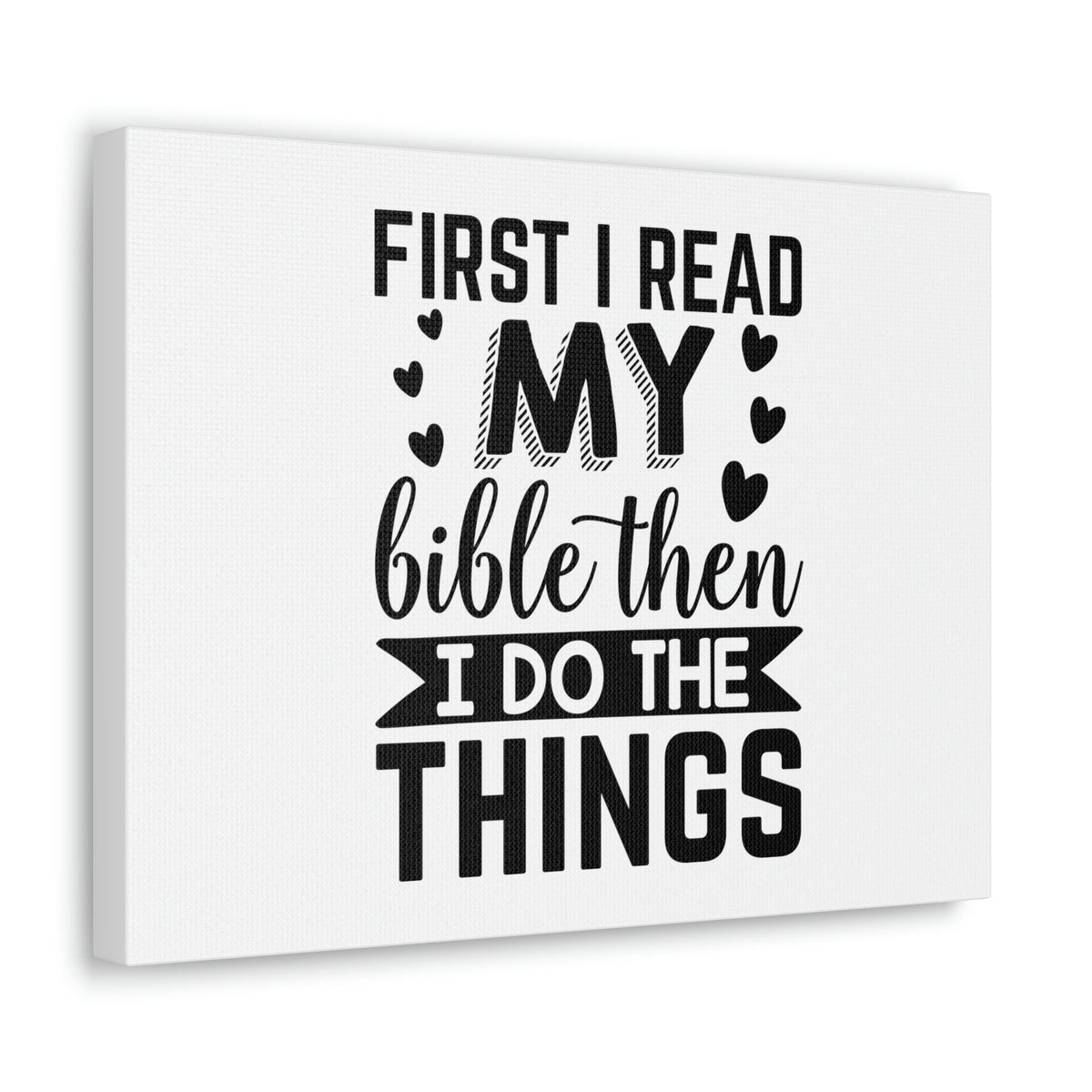 Scripture Walls First I Read My Bible Psalm 119:105 Christian Wall Art Bible Verse Print Ready to Hang Unframed-Express Your Love Gifts