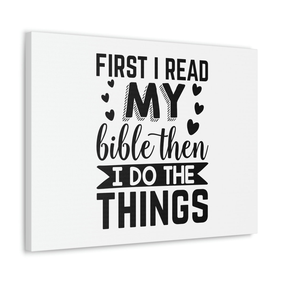 Scripture Walls First I Read My Bible Psalm 119:105 Christian Wall Art Bible Verse Print Ready to Hang Unframed-Express Your Love Gifts