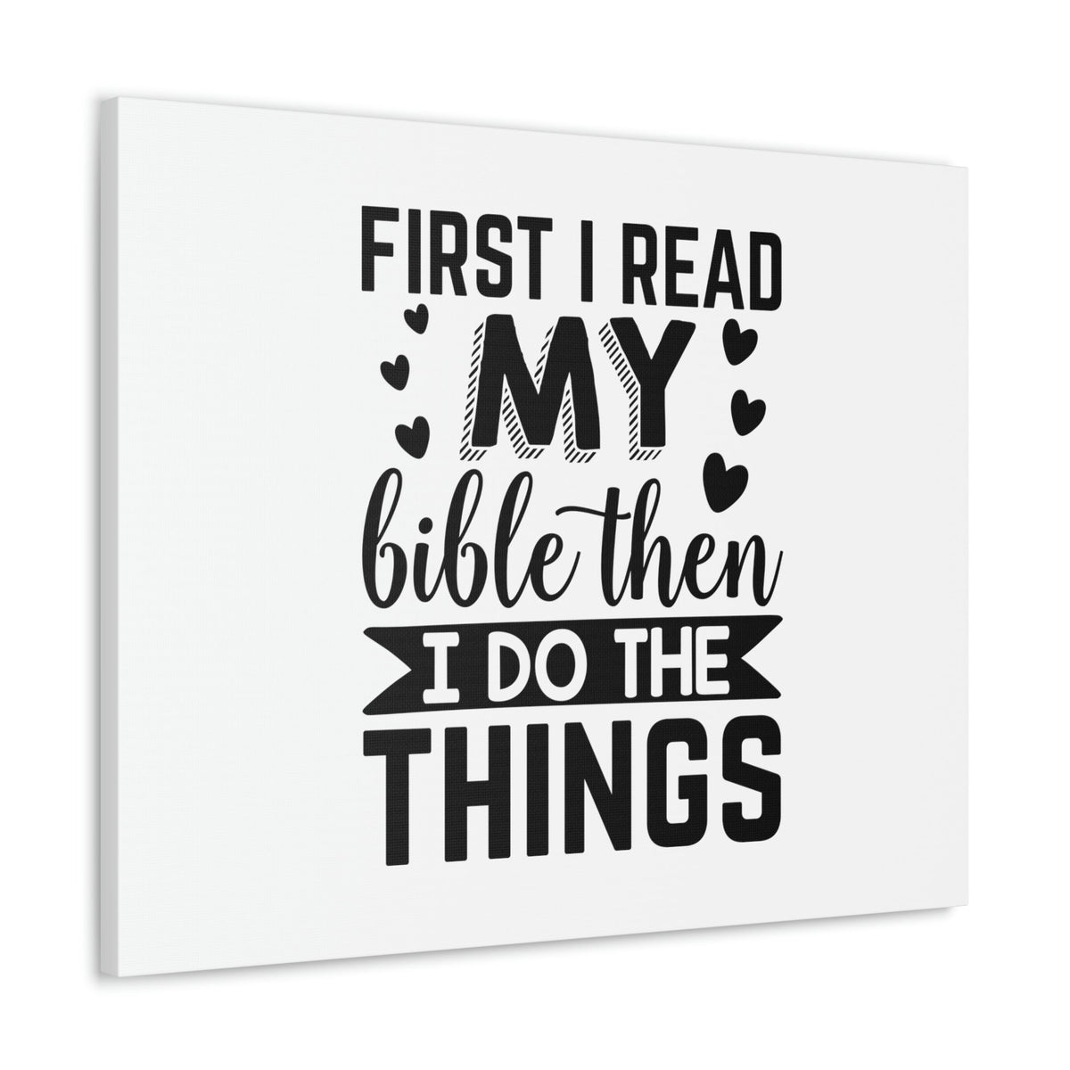 Scripture Walls First I Read My Bible Psalm 119:105 Christian Wall Art Bible Verse Print Ready to Hang Unframed-Express Your Love Gifts