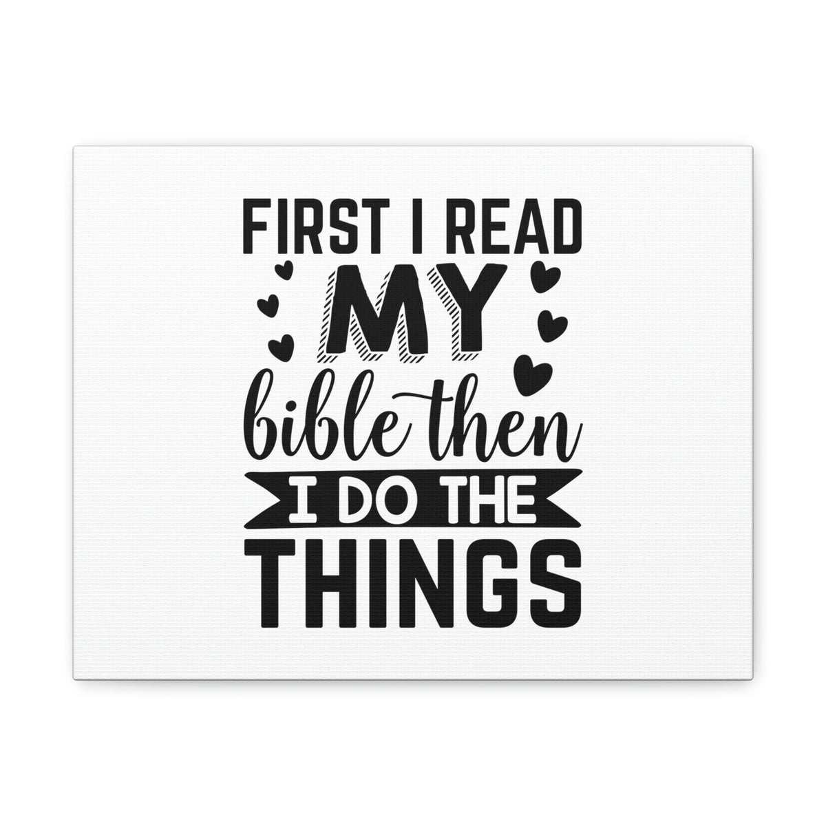 Scripture Walls First I Read My Bible Psalm 119:105 Christian Wall Art Bible Verse Print Ready to Hang Unframed-Express Your Love Gifts