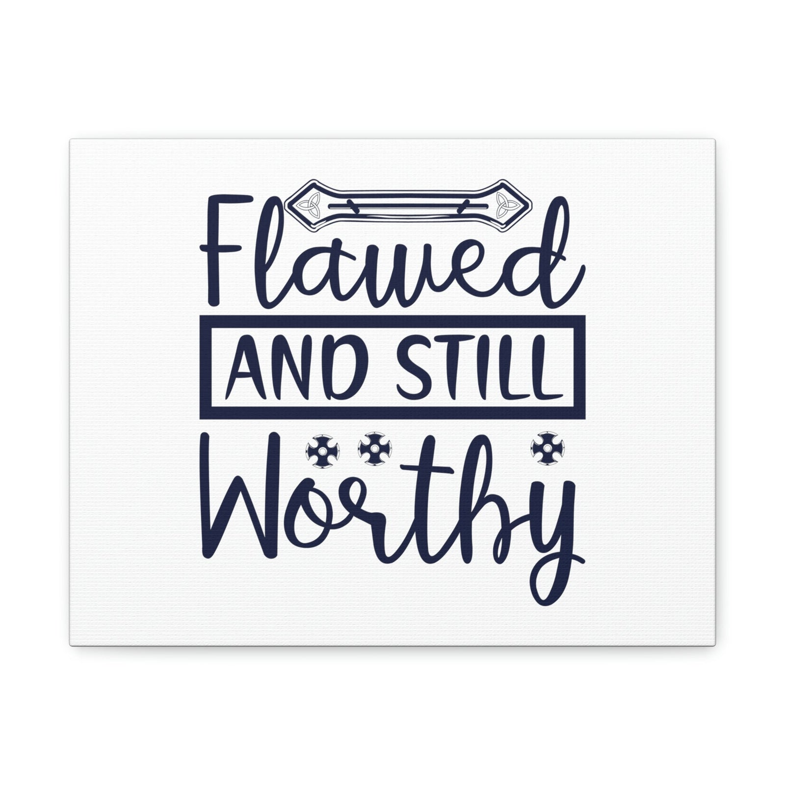 Scripture Walls Flawed And Still Worthy 1 Corinthians 6:11 Christian Wall Art Bible Verse Print Ready to Hang Unframed-Express Your Love Gifts