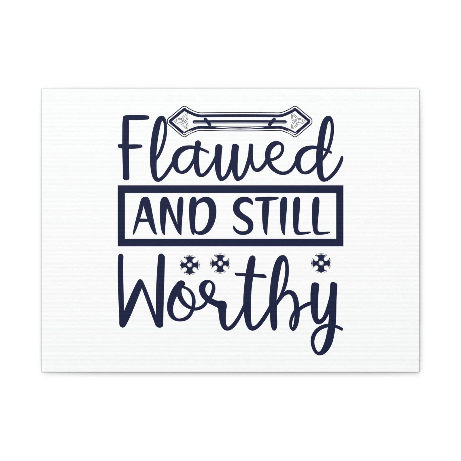 Scripture Walls Flawed And Still Worthy 1 Corinthians 6:11 Christian Wall Art Bible Verse Print Ready to Hang Unframed-Express Your Love Gifts