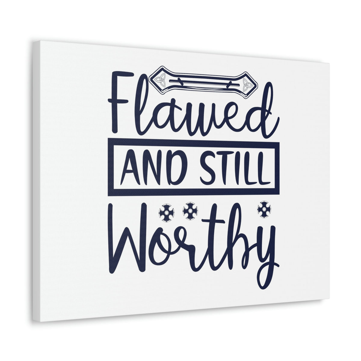 Scripture Walls Flawed And Still Worthy 1 Corinthians 6:11 Christian Wall Art Bible Verse Print Ready to Hang Unframed-Express Your Love Gifts