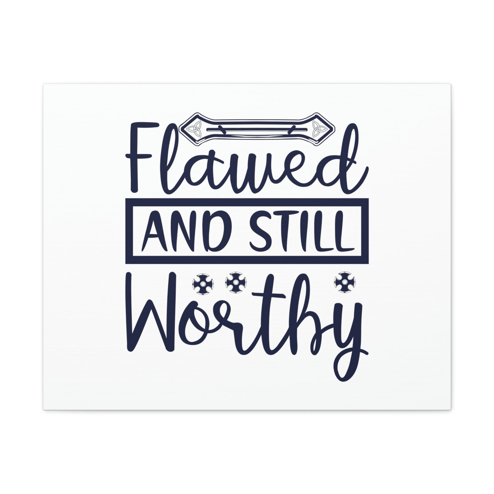 Scripture Walls Flawed And Still Worthy 1 Corinthians 6:11 Christian Wall Art Bible Verse Print Ready to Hang Unframed-Express Your Love Gifts