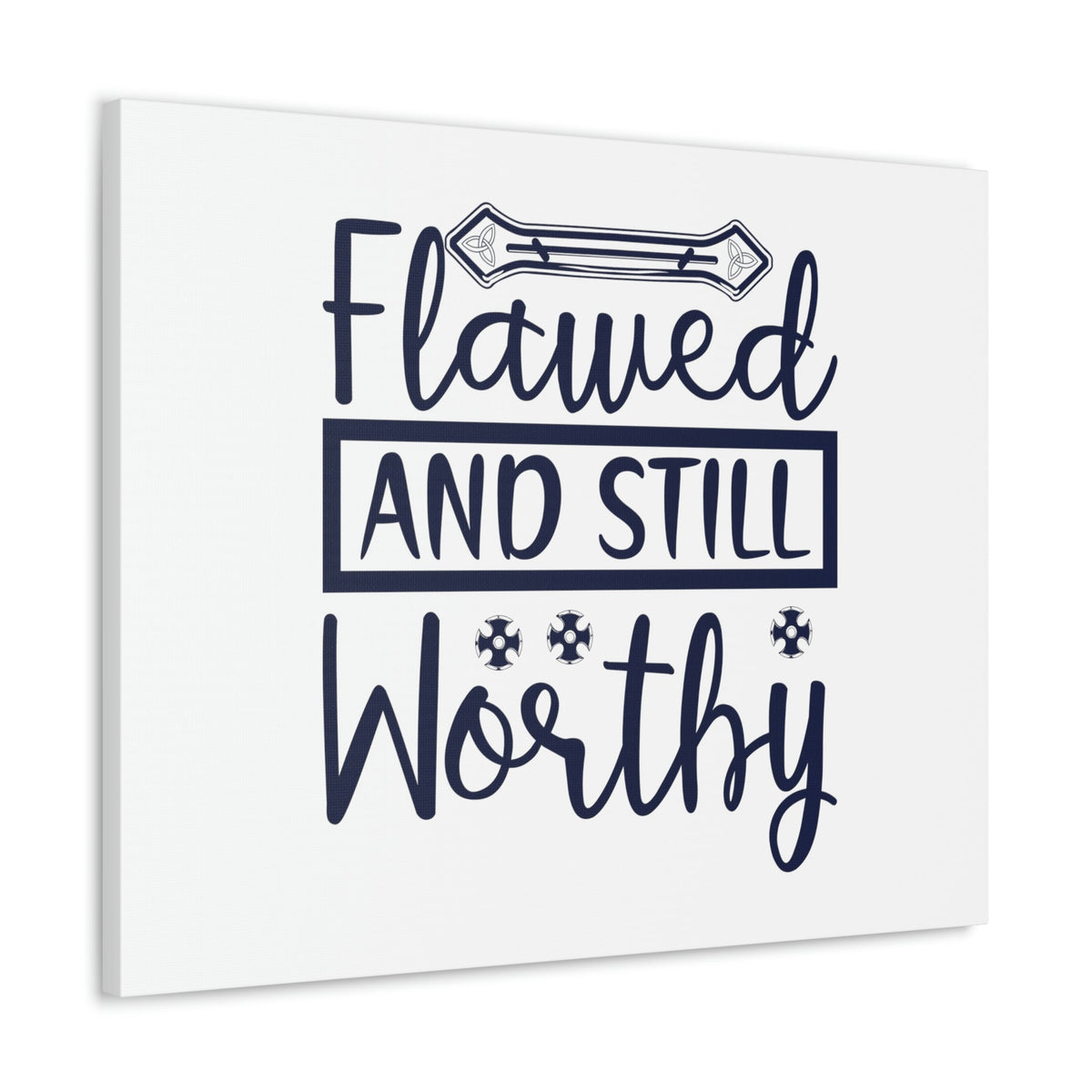 Scripture Walls Flawed And Still Worthy 1 Corinthians 6:11 Christian Wall Art Bible Verse Print Ready to Hang Unframed-Express Your Love Gifts