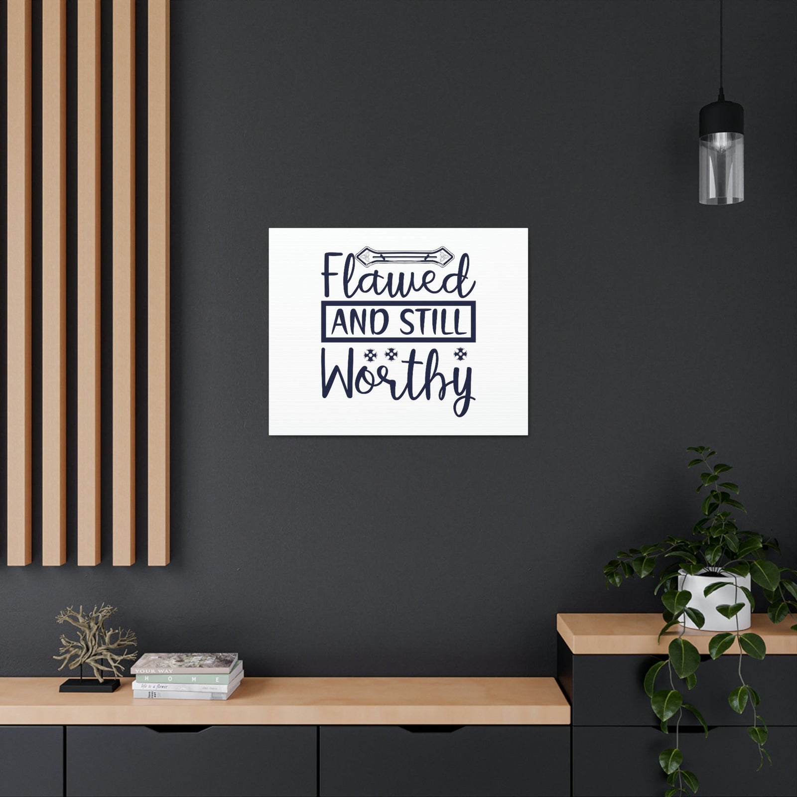 Scripture Walls Flawed And Still Worthy 1 Corinthians 6:11 Christian Wall Art Bible Verse Print Ready to Hang Unframed-Express Your Love Gifts