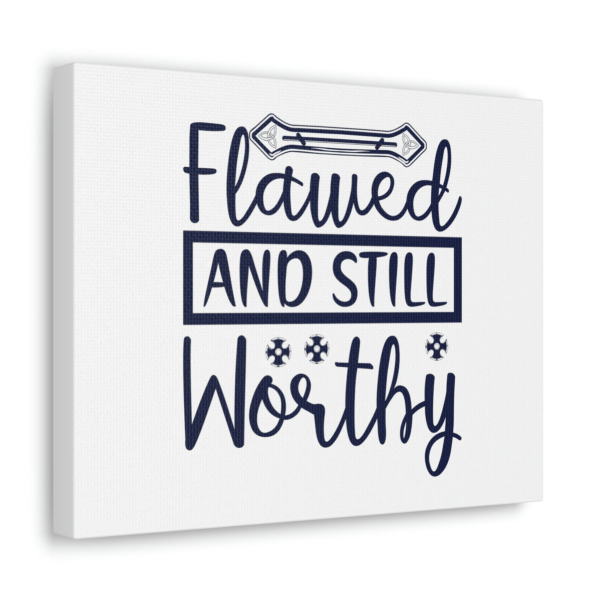 Scripture Walls Flawed And Still Worthy 1 Corinthians 6:11 Christian Wall Art Bible Verse Print Ready to Hang Unframed-Express Your Love Gifts