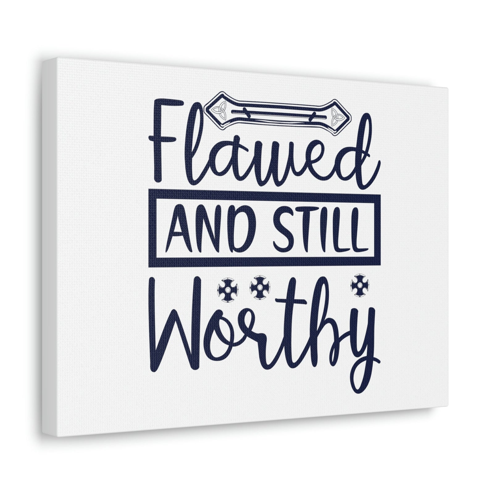 Scripture Walls Flawed And Still Worthy 1 Corinthians 6:11 Christian Wall Art Bible Verse Print Ready to Hang Unframed-Express Your Love Gifts