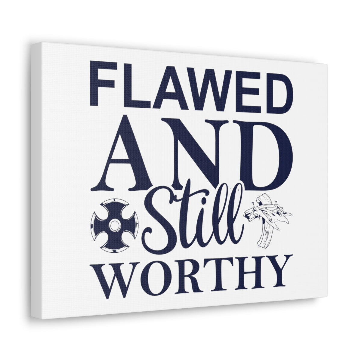 Scripture Walls Flawed And Still Worthy Ephesians 4:1 Christian Wall Art Print Ready to Hang Unframed-Express Your Love Gifts
