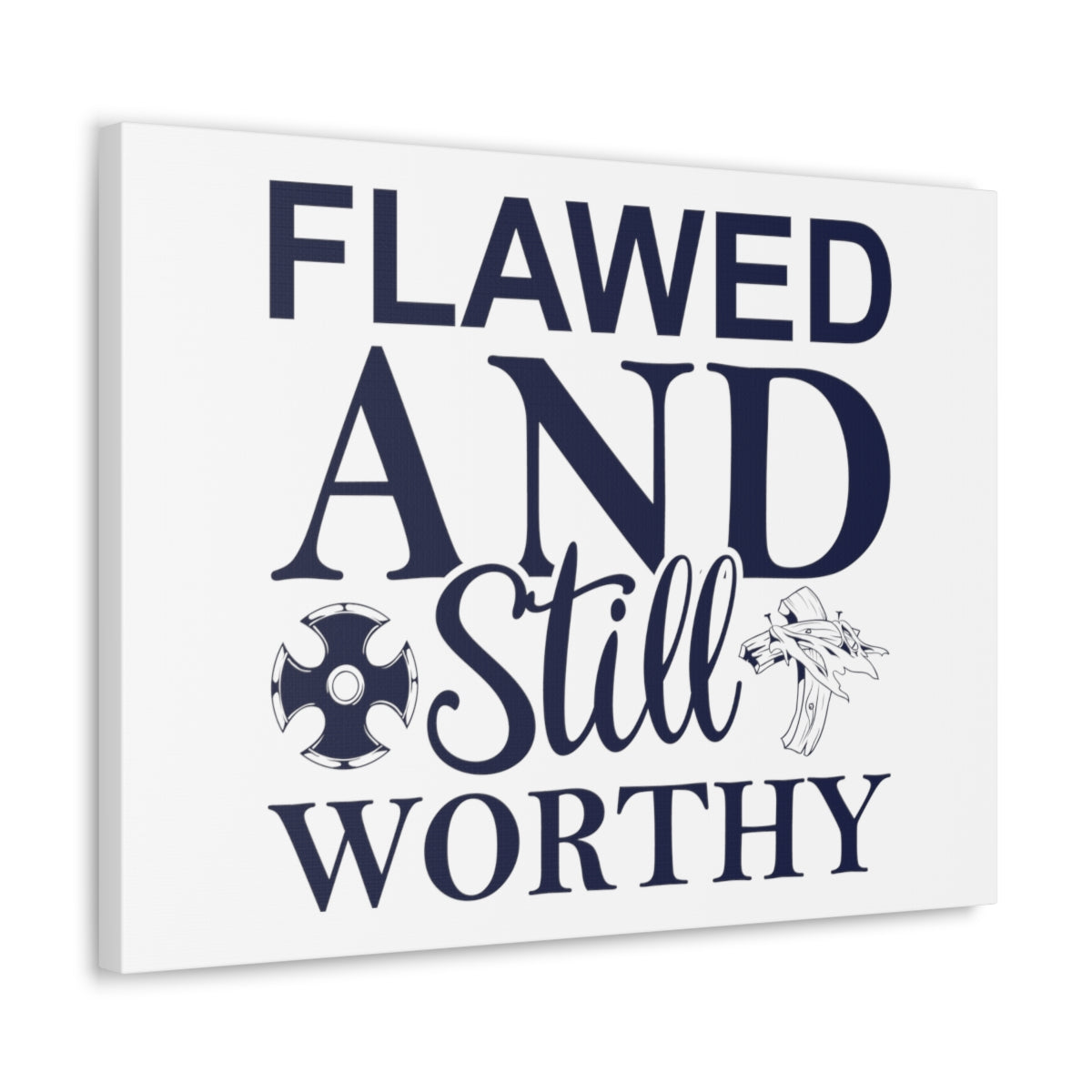 Scripture Walls Flawed And Still Worthy Ephesians 4:1 Christian Wall Art Print Ready to Hang Unframed-Express Your Love Gifts