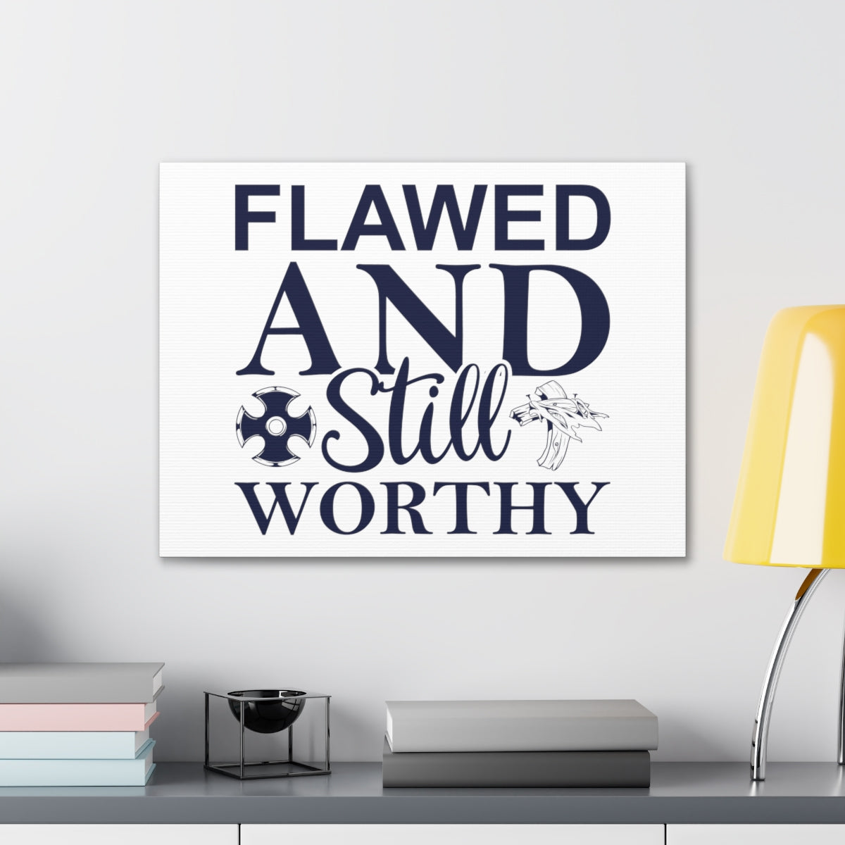 Scripture Walls Flawed And Still Worthy Ephesians 4:1 Christian Wall Art Print Ready to Hang Unframed-Express Your Love Gifts
