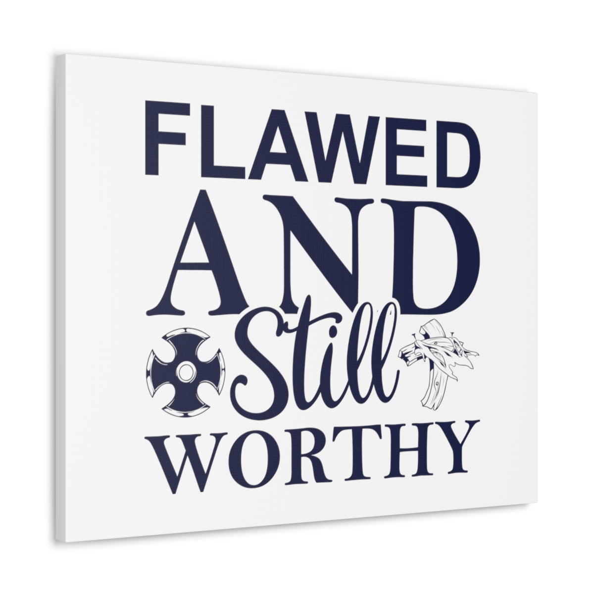 Scripture Walls Flawed And Still Worthy Ephesians 4:1 Christian Wall Art Print Ready to Hang Unframed-Express Your Love Gifts