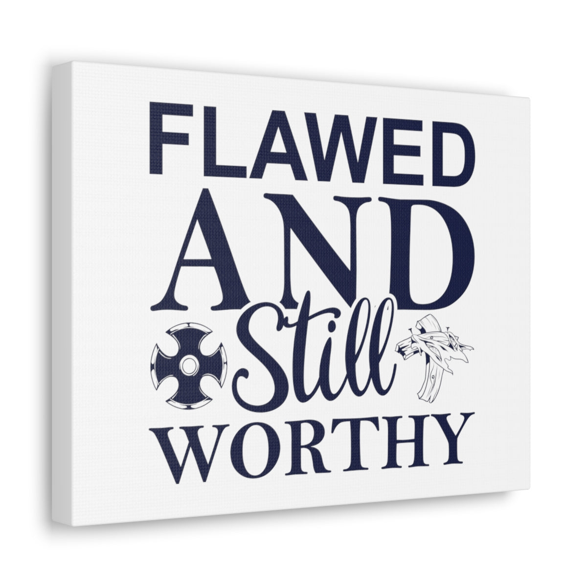 Scripture Walls Flawed And Still Worthy Ephesians 4:1 Christian Wall Art Print Ready to Hang Unframed-Express Your Love Gifts
