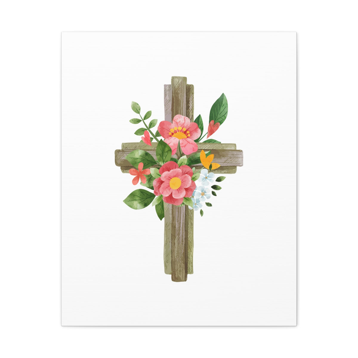 Scripture Walls Flower Cross Psalms 103:15 Christian Wall Art Bible Verse Print Ready to Hang Unframed-Express Your Love Gifts