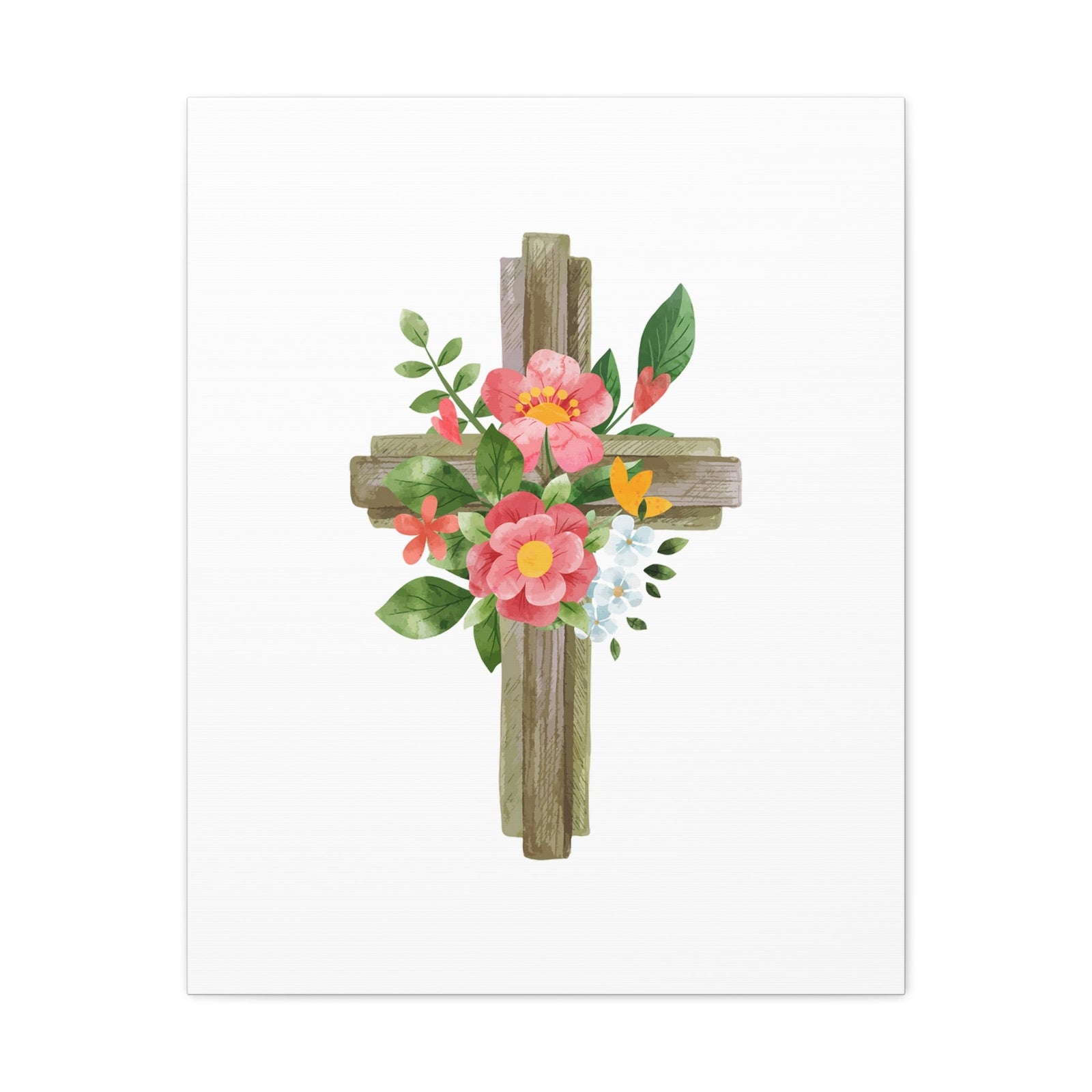 Scripture Walls Flower Cross Psalms 103:15 Christian Wall Art Bible Verse Print Ready to Hang Unframed-Express Your Love Gifts