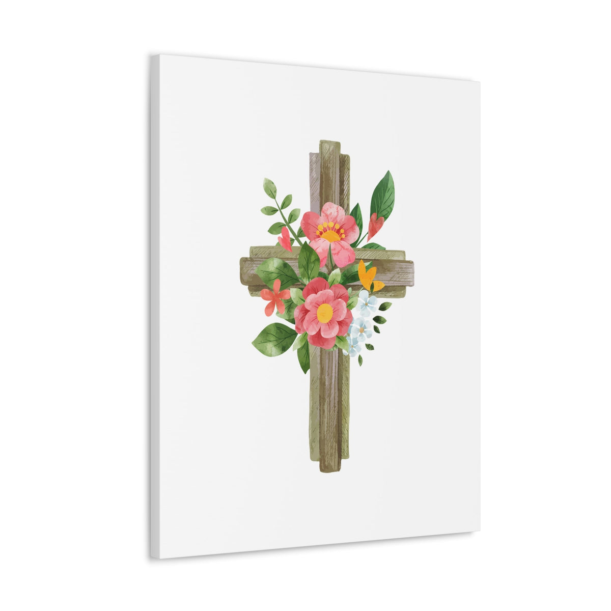 Scripture Walls Flower Cross Psalms 103:15 Christian Wall Art Bible Verse Print Ready to Hang Unframed-Express Your Love Gifts