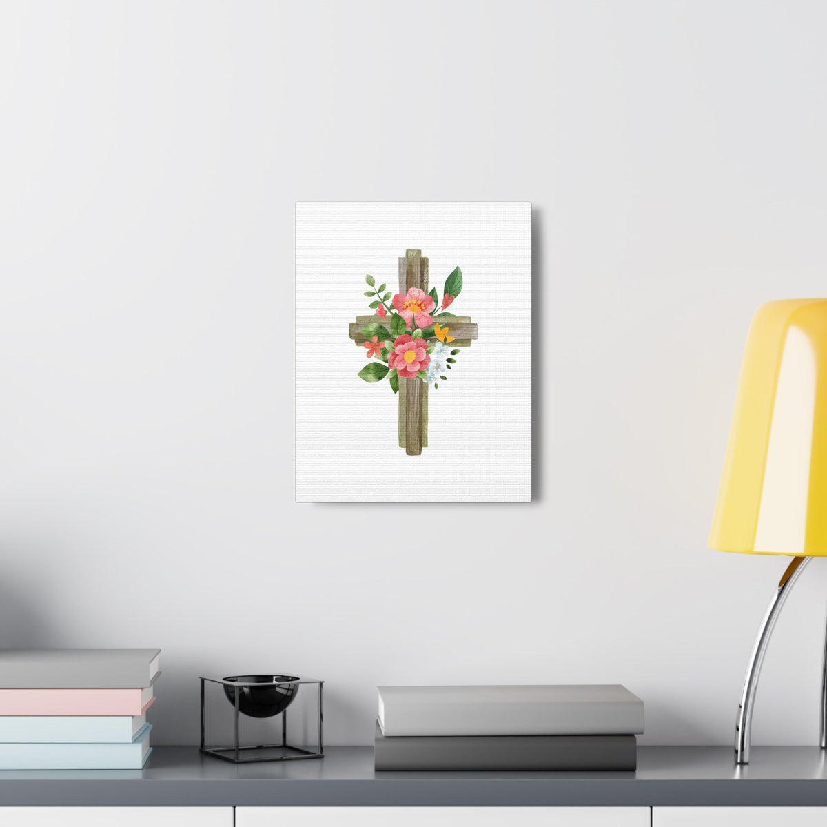 Scripture Walls Flower Cross Psalms 103:15 Christian Wall Art Bible Verse Print Ready to Hang Unframed-Express Your Love Gifts