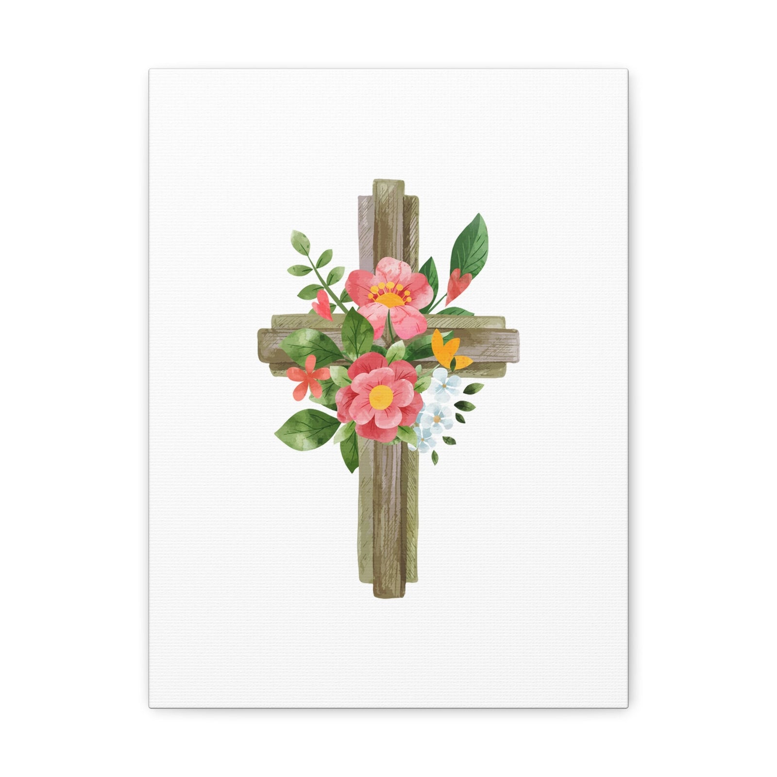 Scripture Walls Flower Cross Psalms 103:15 Christian Wall Art Bible Verse Print Ready to Hang Unframed-Express Your Love Gifts