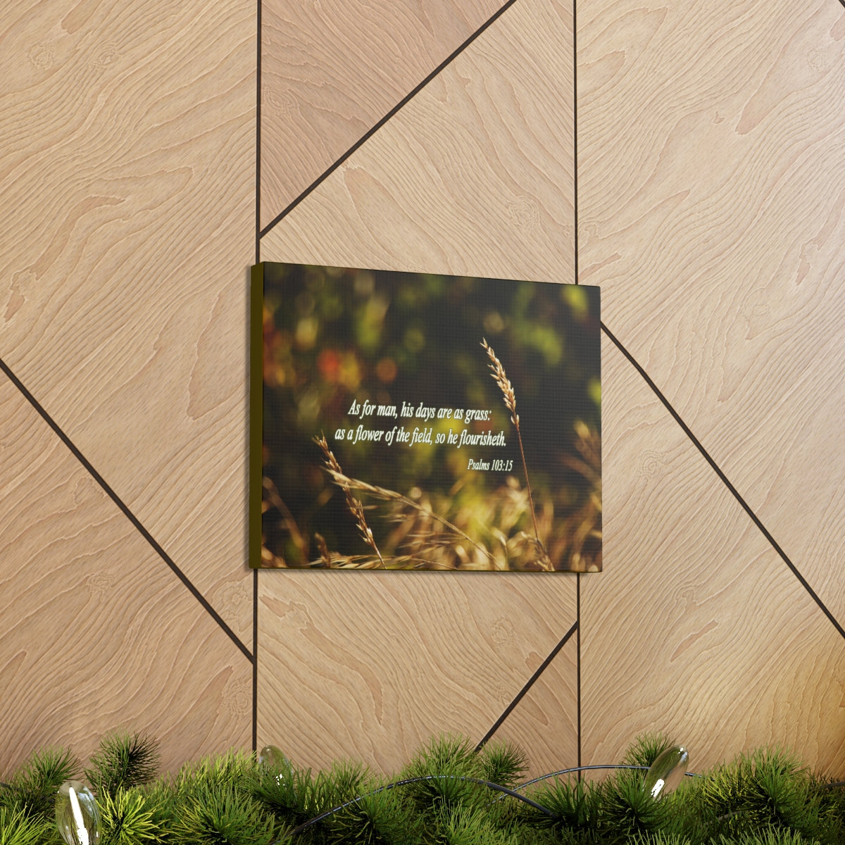 Scripture Walls Flower Of The Field Psalms 103:15 Bible Verse Canvas Christian Wall Art Bible Verse Print Ready To Hang Unframed-Express Your Love Gifts