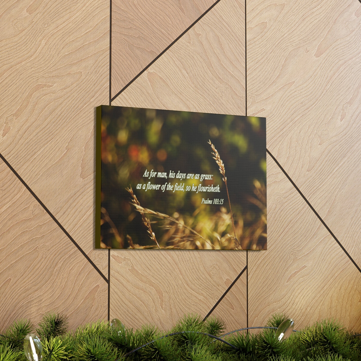 Scripture Walls Flower Of The Field Psalms 103:15 Bible Verse Canvas Christian Wall Art Bible Verse Print Ready To Hang Unframed-Express Your Love Gifts