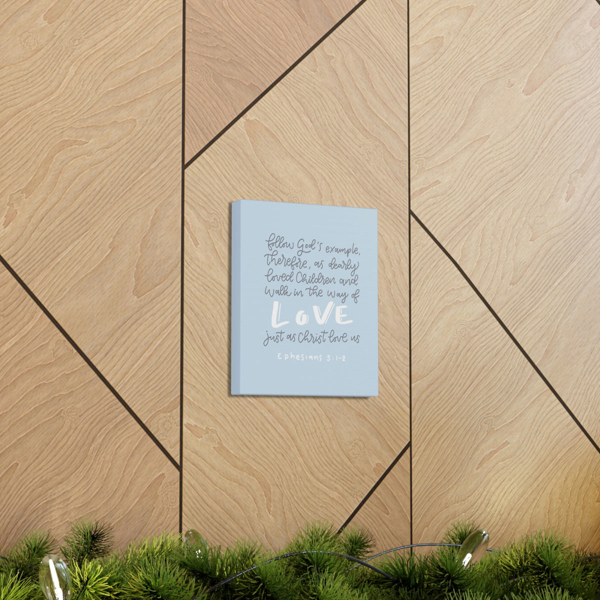 Scripture Walls Follow God's Example Ephesians 5:1 Bible Verse Canvas Christian Wall Art Ready to Hang Unframed-Express Your Love Gifts