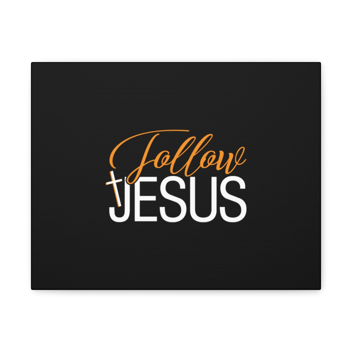 Scripture Walls Follow Jesus John 12:26 Orange Christian Wall Art Bible Verse Print Ready to Hang Unframed-Express Your Love Gifts